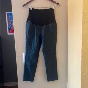 Black and Green Maternity Pants